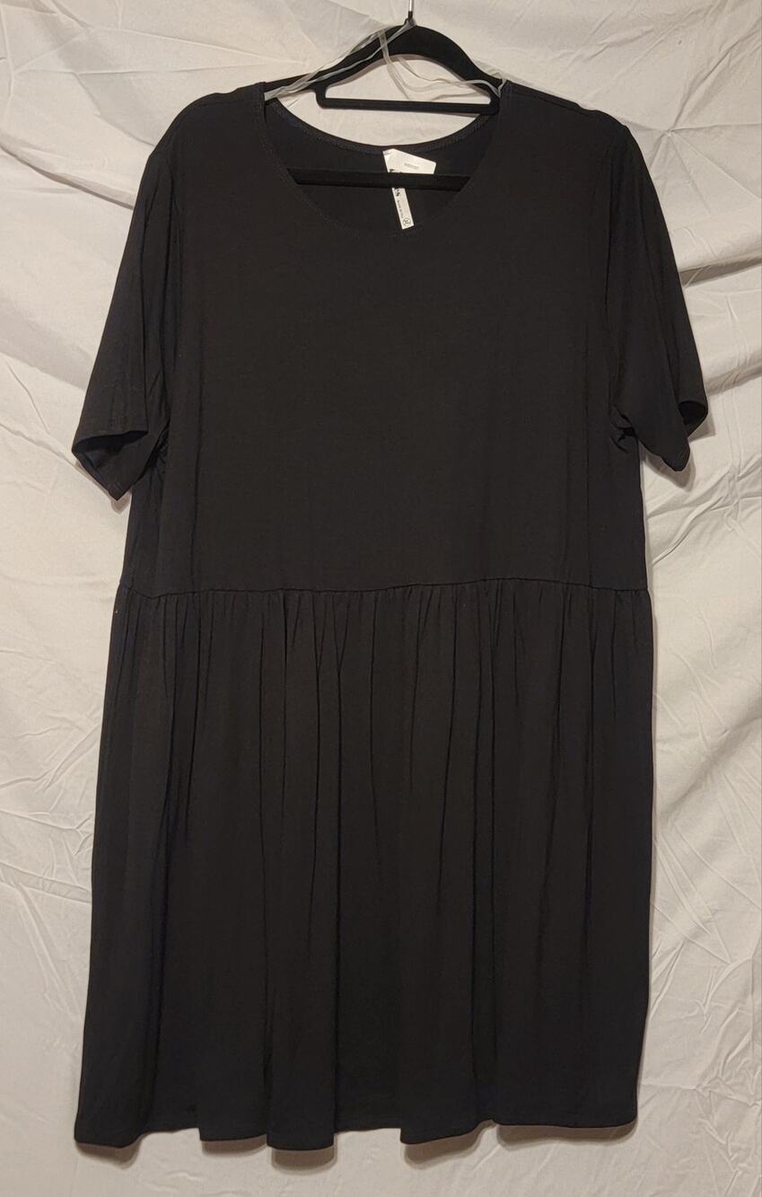 Azules Baby Doll Black Dress Sz XL